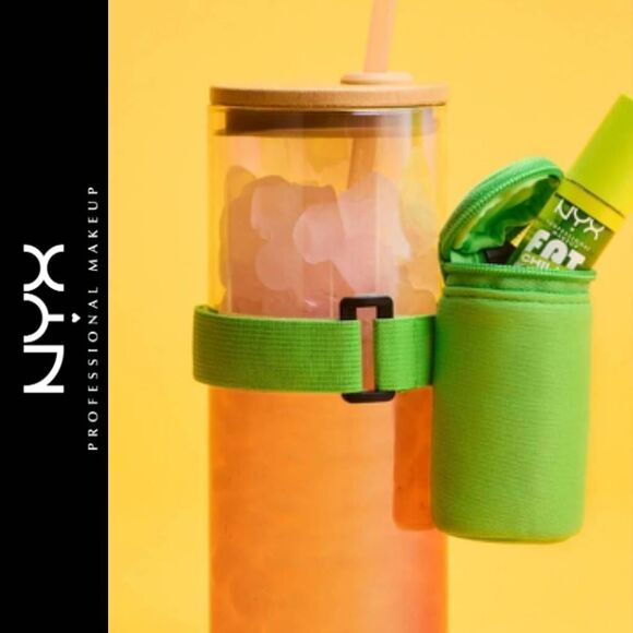 NYX Professional Makeup Chillz Lip Gloss Pouch- Green - Picture 1 of 8